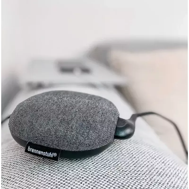 Brennenstuhl estilo įkrovimo stotis su tekstilės danga, 3 m, 1 rozetė + 2 USB, antracito/juoda
