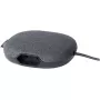 Brennenstuhl estilo įkrovimo stotis su tekstilės danga, 3 m, 1 rozetė + 2 USB, antracito/juoda