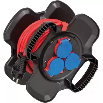 Prailginimo laidas Brennenstuhl 1169710100 10m 3 AC lizdai Lauko Juodas Raudonas