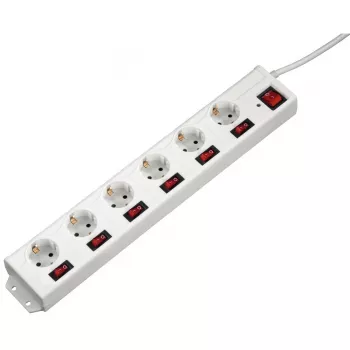 Hama 137239 ilginimo laidas 1,4 m 6 kištukinių lizdų Vidaus baltas