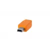 USB laidas Tether Tools CUC2415-ORG 4,6 m USB 2.0 USB-C Mini-USB B oranžinis