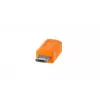USB laidas Tether Tools CUC2515-ORG 4,6 m USB-C Micro-USB B oranžinis