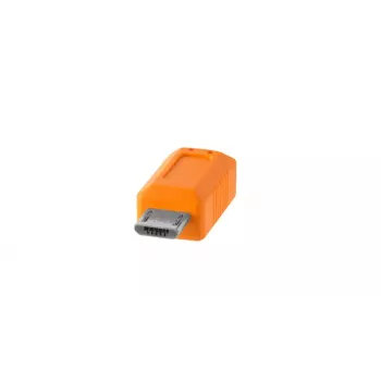 USB laidas Tether Tools CUC2515-ORG 4,6 m USB-C Micro-USB B oranžinis