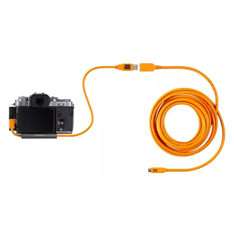 USB kabelis Tether Tools CUCRT02-ORG 0.5 m USB 3.2 Gen 1 oranžinis
