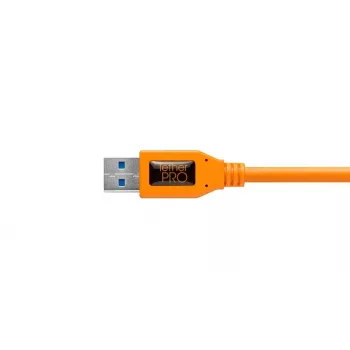 USB kabelis Tether Tools CU5454 4,6 m USB 3.2 Gen 1 Micro-USB B oranžinis