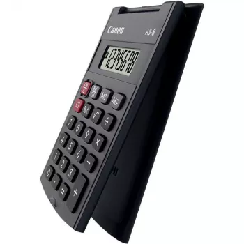 Canon AS-8 kišeninis skaičiuotuvas, 8 skaitmenų, pilka spalva