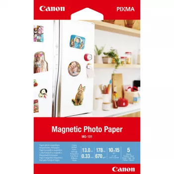 Canon MG-101 Magnetinis nuotraukų popierius, 4x6 col., 5 lapai