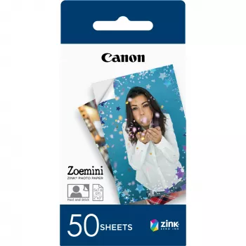 Canon ZINK™ 2“x3” nuotraukų popierius, 50 lapų, 5x7,6 cm, 2x3 col., baltas