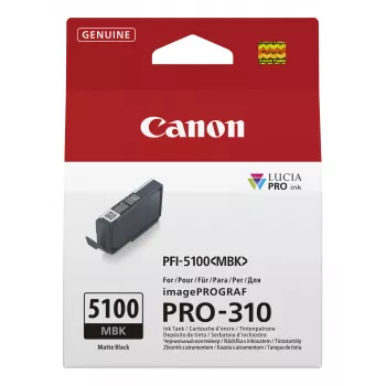 Canon PFI-5100 MBK kasetė su rašalu 1 vnt. Originali Matinė juoda