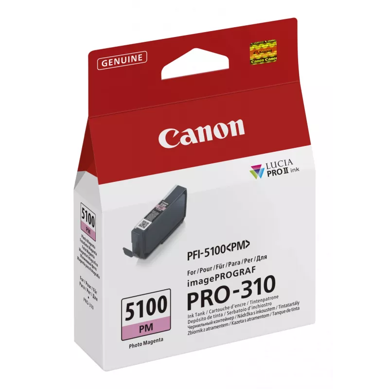 Canon PFI-5100 PM original rašalo kasetė foto purpurinė