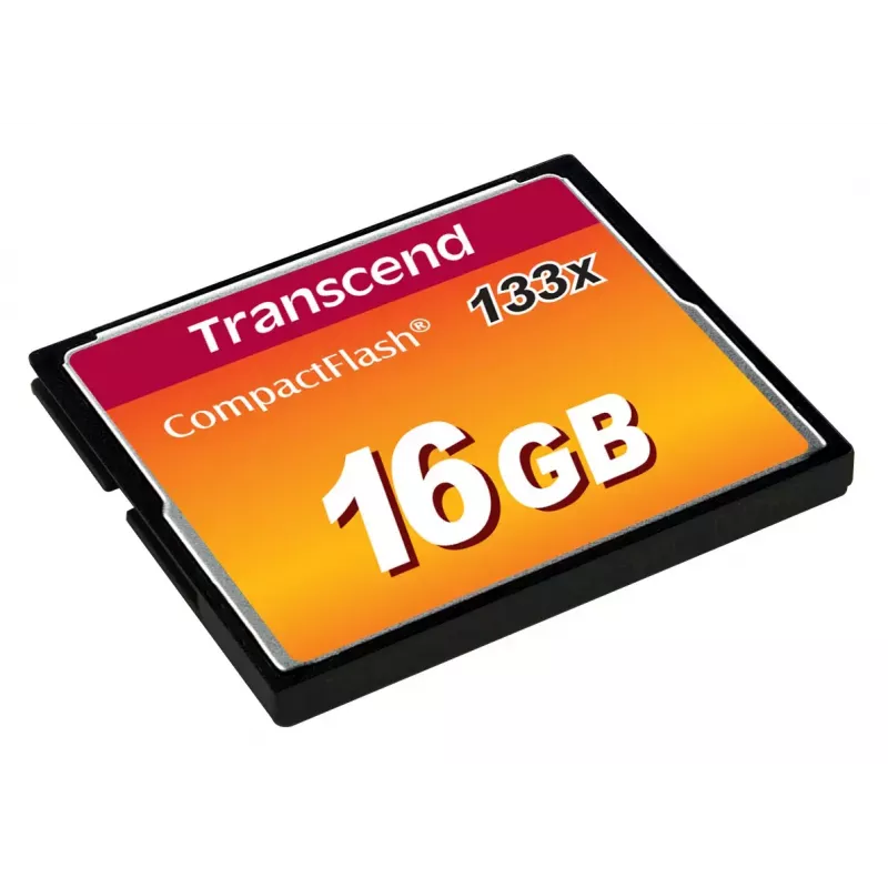 CompactFlash kortelė Transcend TS16GCF133 16GB, 50MB/s skaitymas, 20MB/s rašymas