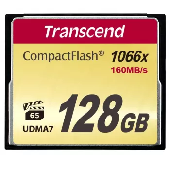 CompactFlash Transcend 128GB MLC 160MB/s TS128GCF1000