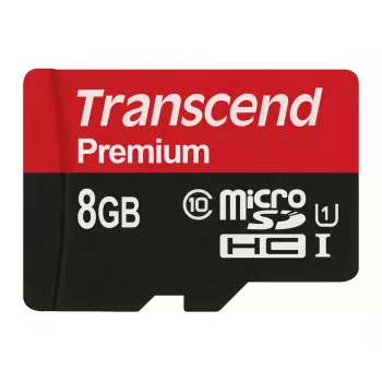 Transcend 8GB MicroSDHC Class 10 UHS-I atminties kortelė TS8GUSDCU1