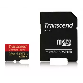 MicroSDHC Transcend 32GB UHS-I 600x Class 10 TS32GUSDHC10U1