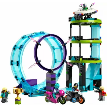 LEGO City Stuntz 60361 „Ultimate Stunt Riders Challenge“ – triukų motociklų rinkinys