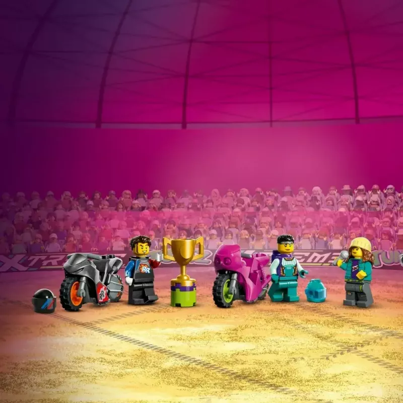 LEGO City Stuntz 60361 „Ultimate Stunt Riders Challenge“ – triukų motociklų rinkinys