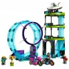 LEGO City Stuntz 60361 „Ultimate Stunt Riders Challenge“ – triukų motociklų rinkinys
