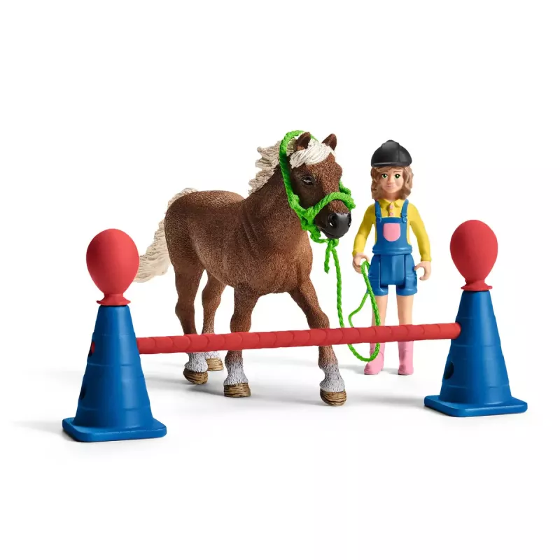 Žaidimo figūrėlių rinkinys Schleich Pony agility treniruotė 42481, įvairiaspalvis, plastikas, 3–8 metams