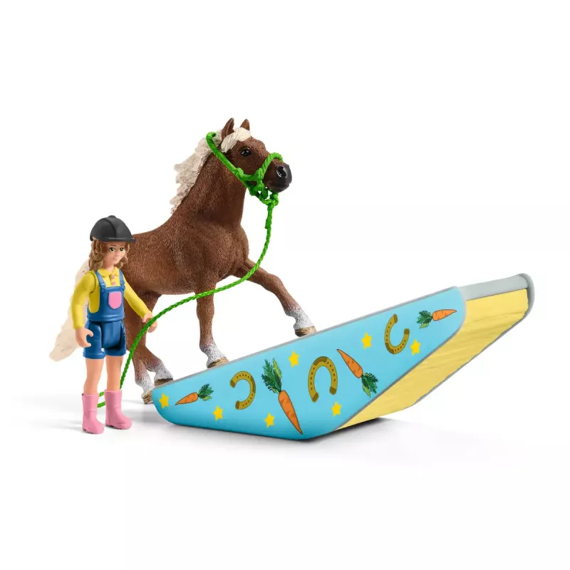 Žaidimo figūrėlių rinkinys Schleich Pony agility treniruotė 42481, įvairiaspalvis, plastikas, 3–8 metams