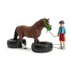 Schleich FARM WORLD Ponių vikrumo lenktynių rinkinys 42482