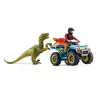 schleich Dinozaurai Pabėgimas nuo Velociraptoro keturračiu, Dinozaurai ir ugnikalnis, Tyrimų stotis, 4 m., Įvairių spalvų, Plastikas