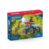 schleich Dinozaurai Pabėgimas nuo Velociraptoro keturračiu, Dinozaurai ir ugnikalnis, Tyrimų stotis, 4 m., Įvairių spalvų, Plastikas