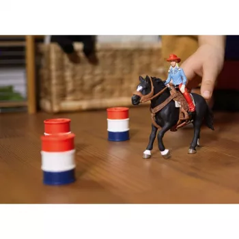 Schleich Cowgirl Barrel Racing Fun žaislų rinkinys, 3–8 m., įvairiaspalvis