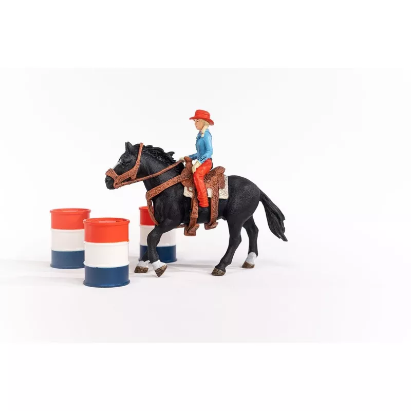 Schleich Cowgirl Barrel Racing Fun žaislų rinkinys, 3–8 m., įvairiaspalvis