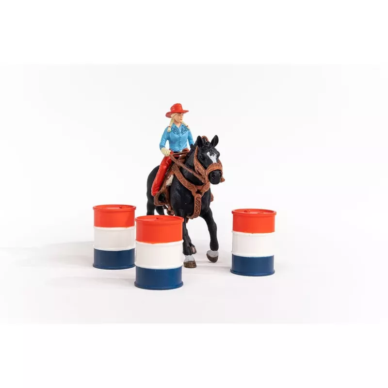 Schleich Cowgirl Barrel Racing Fun žaislų rinkinys, 3–8 m., įvairiaspalvis
