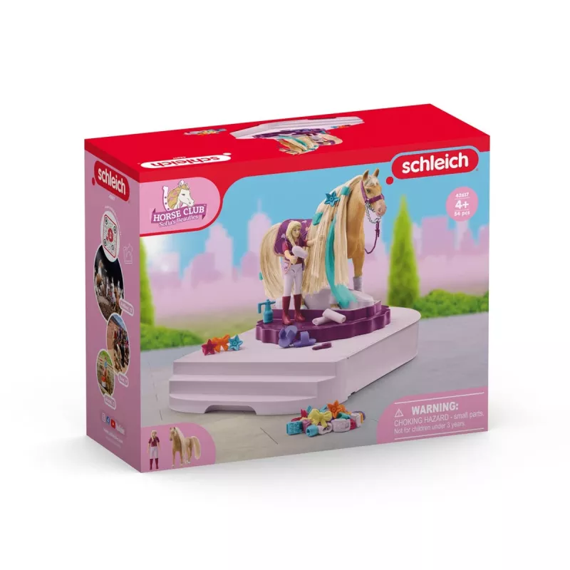 schleich HORSE CLUB Sofia’s Beauties arklio priežiūros stotelė, šukuojami karčiai, 3+ metai, įvairiaspalvė