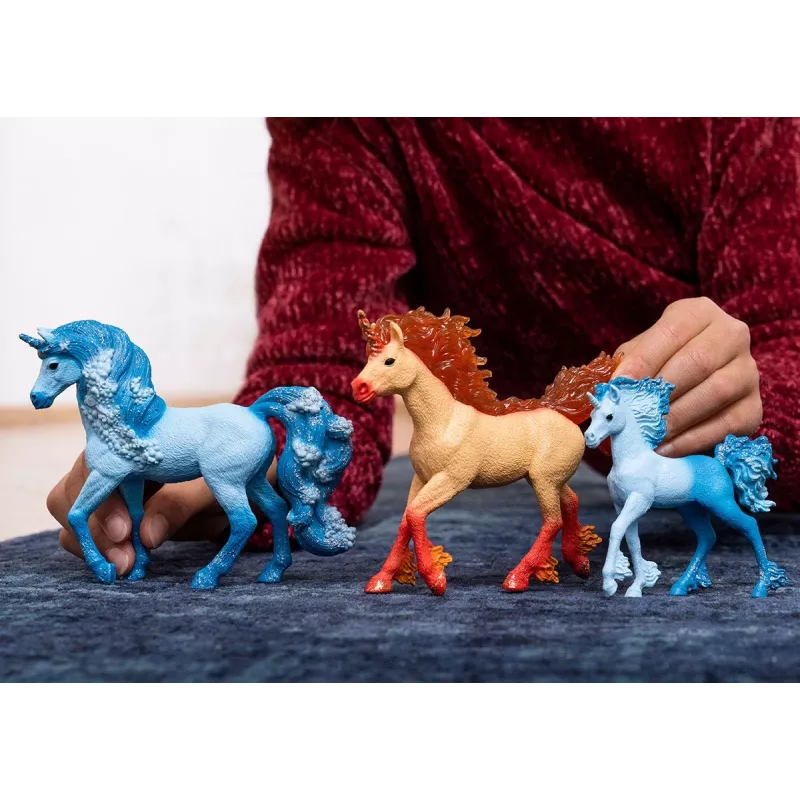 Schleich BAYALA Elementa Fire Unicorn Stallion 70756S – Ugninis vienaragis eržilas oranžinis