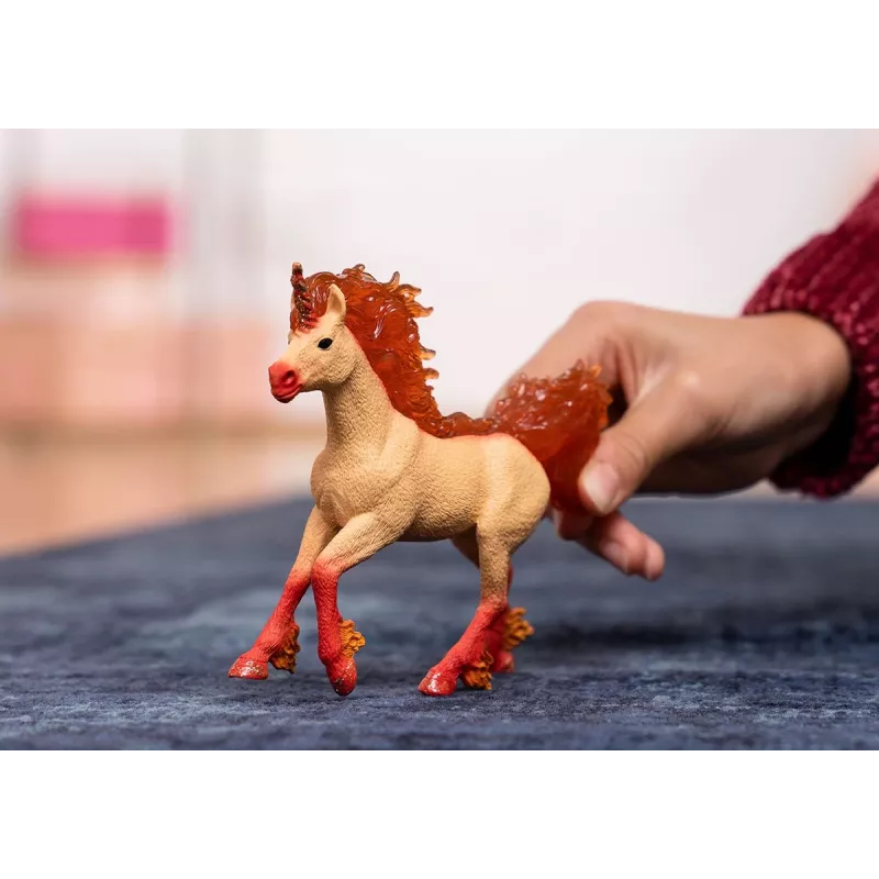 Schleich BAYALA Elementa Fire Unicorn Stallion 70756S – Ugninis vienaragis eržilas oranžinis