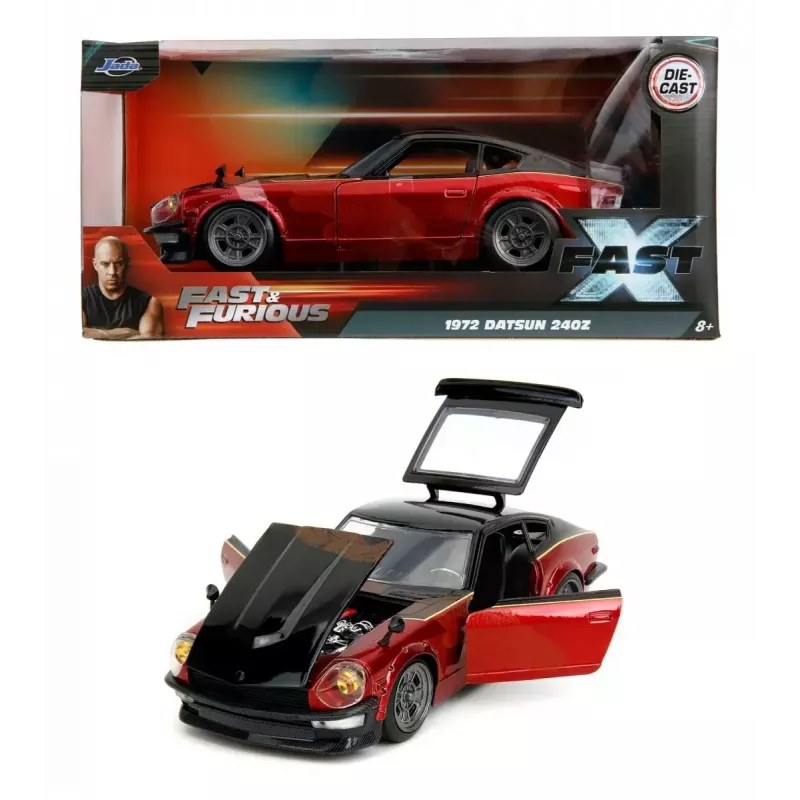Automobilio modelis Jada Toys 253203090 Fast & Furious Datsun 240Z 1:24 metalas plastikas guma raudona juoda