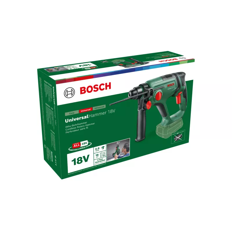 Bosch UniversalHammer 18V SDS Plus belaidis plaktukinis gręžtuvas