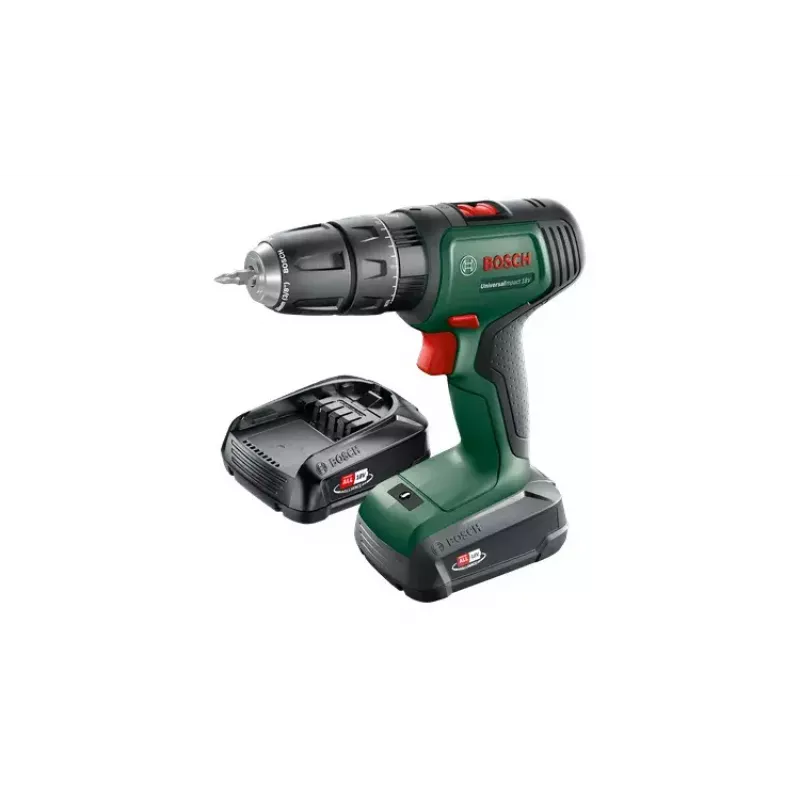 Pistolinė rankena gręžtuvas Bosch Universal Impact 18V 1450 RPM 1,3 kg žalias