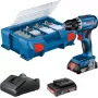 Bosch GSR 18V-45 Professional 500 RPM gręžtuvas su rakto nereikalaujančia griebtuvu, 900 g, juoda, mėlyna