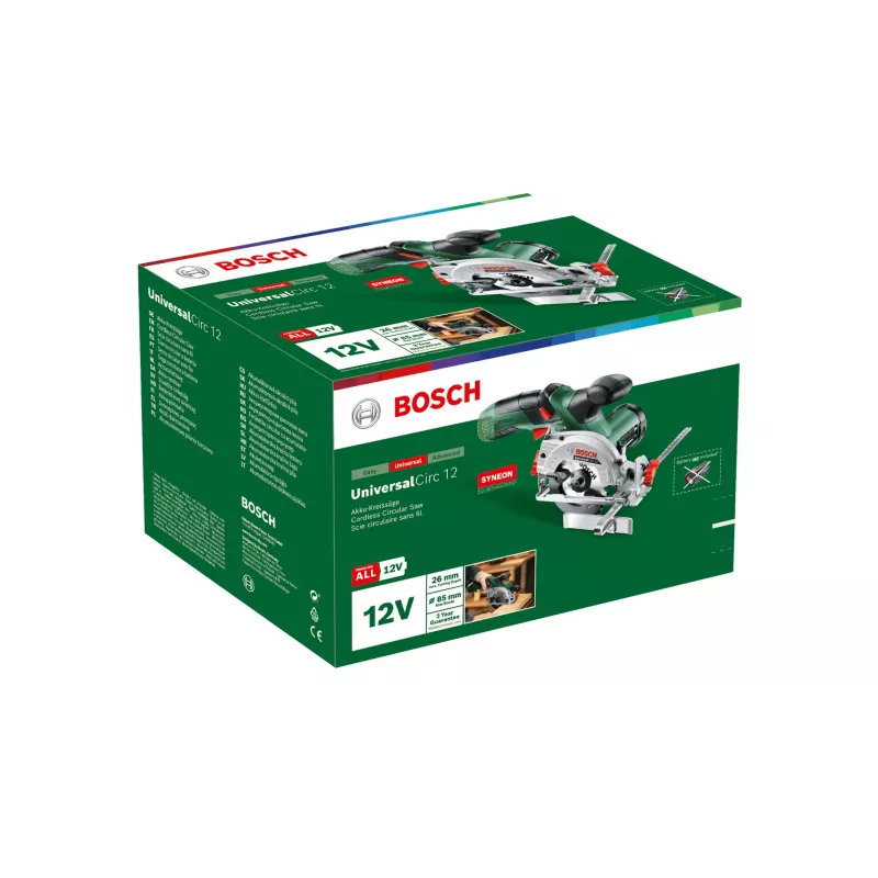Bosch UniversalCirc 12 8,5 cm Juoda, Žalia 1400 aps/min