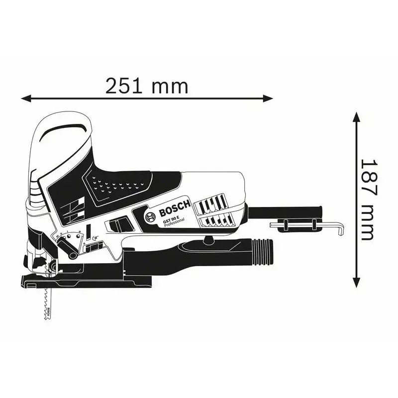 Bosch 0 601 58G 000 pjūklas stūmoklinis 650 W 2,3 kg