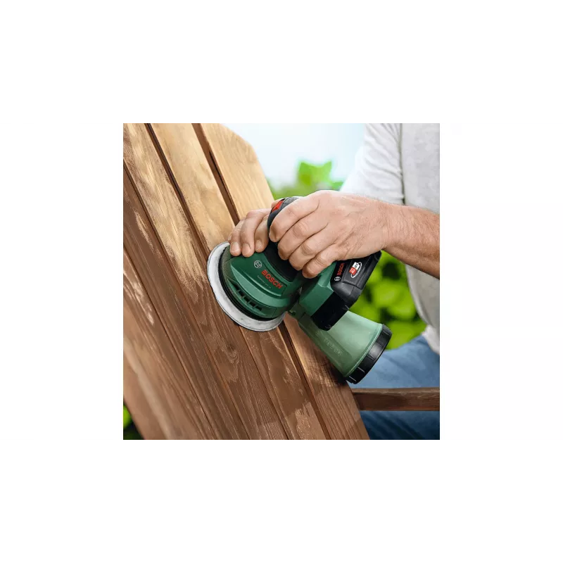 Bosch EasyOrbit 18V-10 (be akumuliatoriaus ir įkroviklio), orbitinis šlifuoklis, juodas, žalias, plastikinis, Vokietija, 23000 OPM, 1 mm