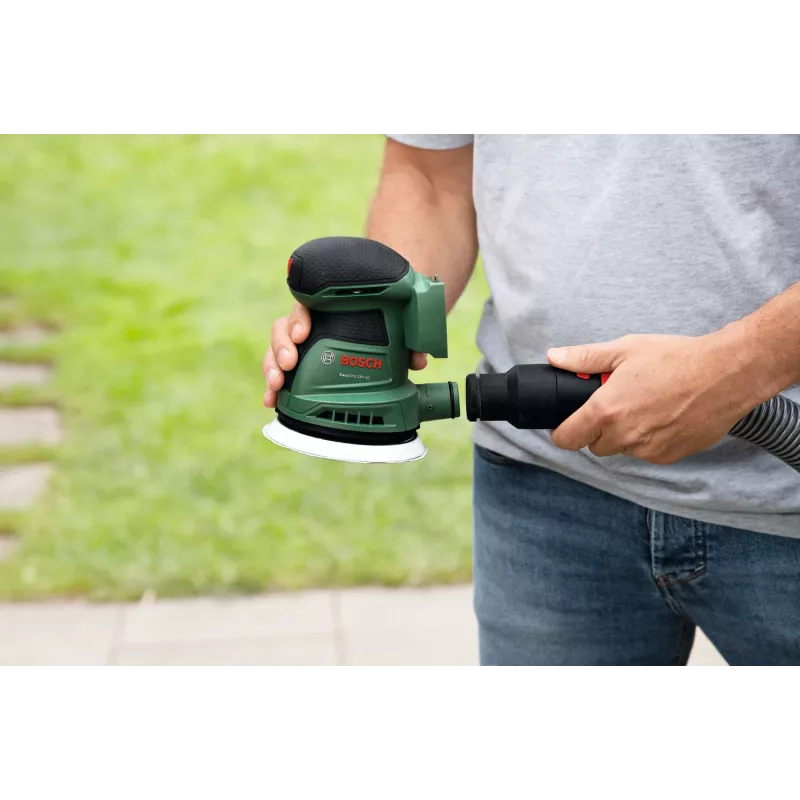 Bosch EasyOrbit 18V-10 (be akumuliatoriaus ir įkroviklio), orbitinis šlifuoklis, juodas, žalias, plastikinis, Vokietija, 23000 OPM, 1 mm