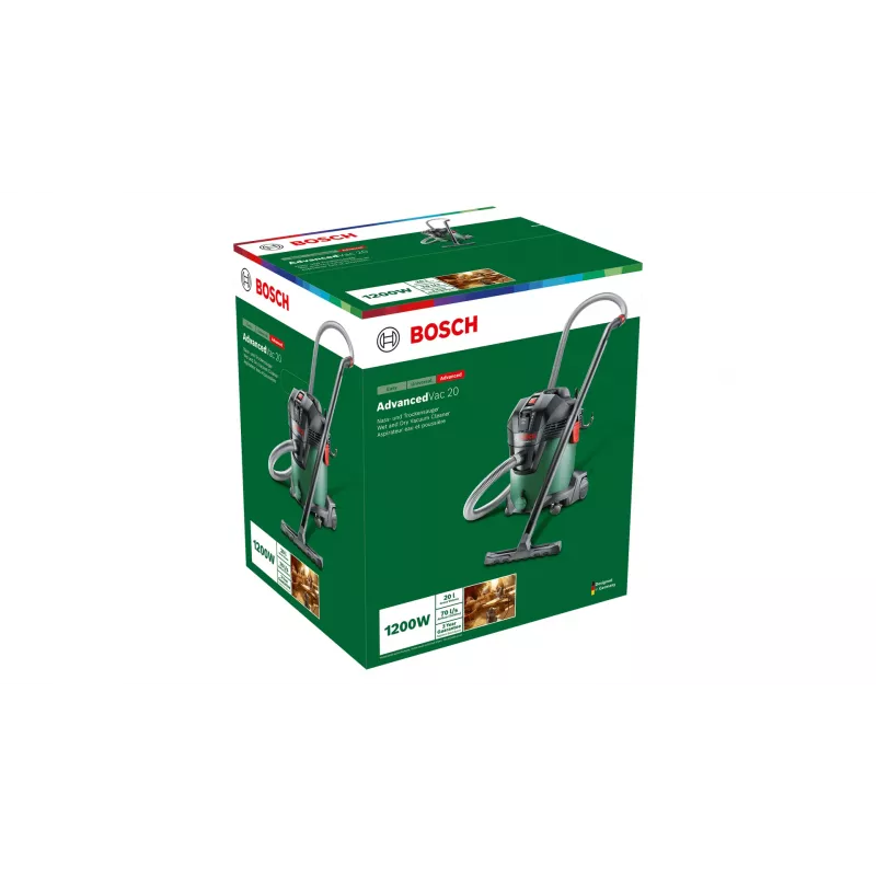 Bosch AdvancedVac 20 300 AW 20 L Žalias, Juodas