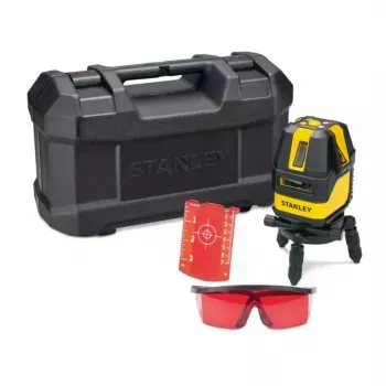 Lazerinis nivelyras STANLEY Multi-Line STHT77514-1 — raudonas lazeris, 4 vertikalios ir 1 horizontali linija