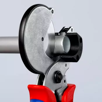 Vamzdžių žirklės Knipex 90 25 25, aliuminio, juodos/mėlynos/raudonos, 210 mm