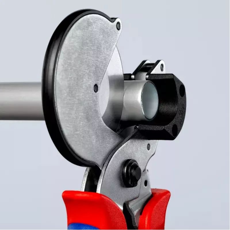 Vamzdžių žirklės Knipex 90 25 25, aliuminio, juodos/mėlynos/raudonos, 210 mm