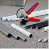 Vamzdžių žirklės Knipex 90 25 25, aliuminio, juodos/mėlynos/raudonos, 210 mm