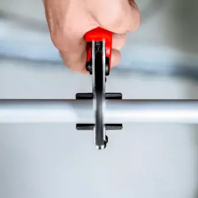 Vamzdžių žirklės Knipex 90 25 25, aliuminio, juodos/mėlynos/raudonos, 210 mm