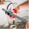 Vamzdžių žirklės Knipex 90 25 25, aliuminio, juodos/mėlynos/raudonos, 210 mm