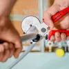 Vamzdžių žirklės Knipex 90 25 25, aliuminio, juodos/mėlynos/raudonos, 210 mm