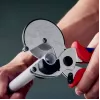 Vamzdžių žirklės Knipex 90 25 25, aliuminio, juodos/mėlynos/raudonos, 210 mm