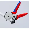 Vamzdžių žirklės Knipex 90 25 25, aliuminio, juodos/mėlynos/raudonos, 210 mm